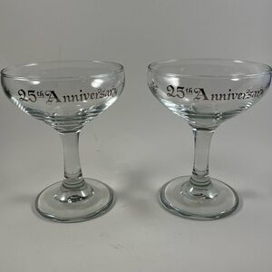 25th Anniversary Toasting Glasses